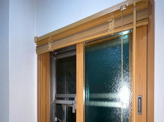 小工事 窓枠に色を合わせて一体感を出した内窓