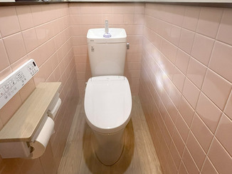 トイレリフォーム ボタンで流せる使いやすくなったトイレ